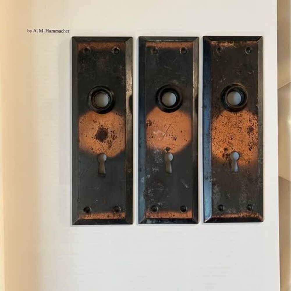 Priced individually: Antique Iron Door Plate